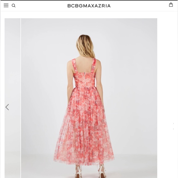 BCBGMAXAZRIA COLETTE TULLE CROP TOP & SKIRT - Picture 7 of 10